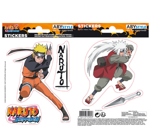 NARUTO SHP - Stickers - 16x11cm/ 2 sheets - Naruto/ Jiraiya