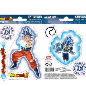 DRAGON BALL SUPER - Stickers - 16x11cm/ 2 sheets - Goku & Vegeta X5