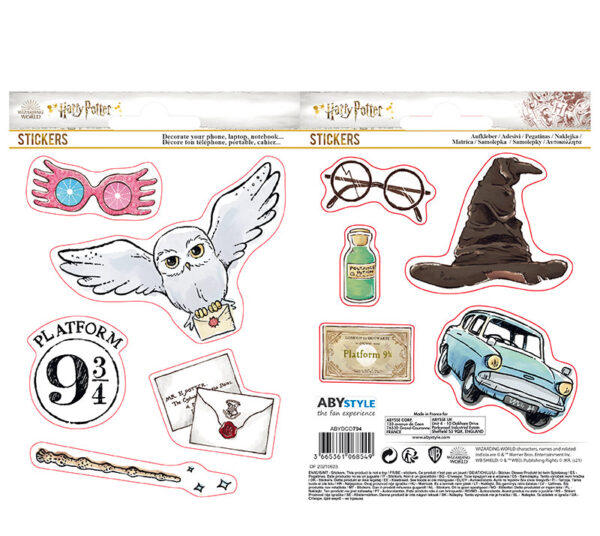 HARRY POTTER - Stickers - 16x11cm/ 2 planches - Magical Objects