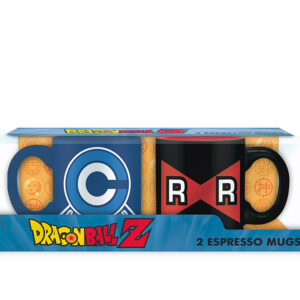 DRAGON BALL - Set 2 espresso mugs - 110 ml - Capsule C VS R Ribbon x2