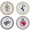 GAME OF THRONES - Set of 4 Plates - Houses