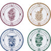 HARRY POTTER - Set of 4 Plates - Hogwarts Houses