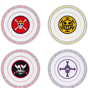 ONE PIECE - Set of 4 Plates - Emblems