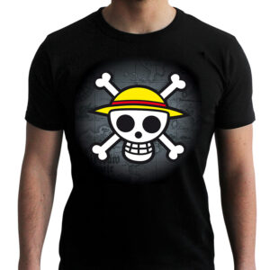 ONE PIECE - Tshirt "Skull with map" man SS black - basic