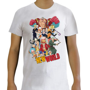 ONE PIECE - Tshirt "New World Group" man SS white - new fit