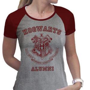 HARRY POTTER - Tshirt "Alumni" woman SS grey & red - premium