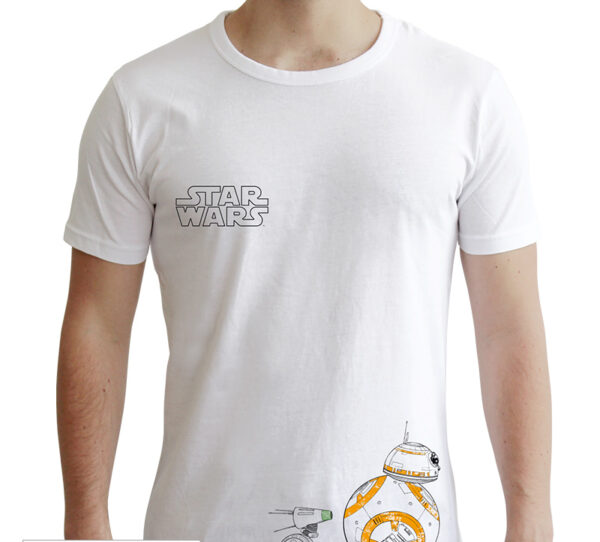STAR WARS - Tshirt "Droids" man SS white - new fit