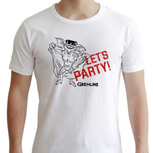 GREMLINS - Tshirt "Let's Party" man SS white - new fit*