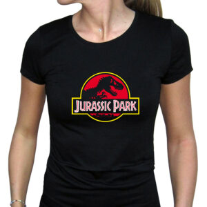 JURASSIC PARK - Tshirt "Logo" woman SS black