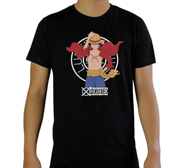 ONE PIECE - Tshirt "Luffy New World" man SS black - basic
