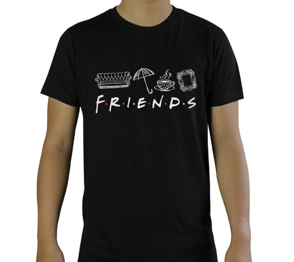 FRIENDS - Tshirt "Friends" man SS black - basic