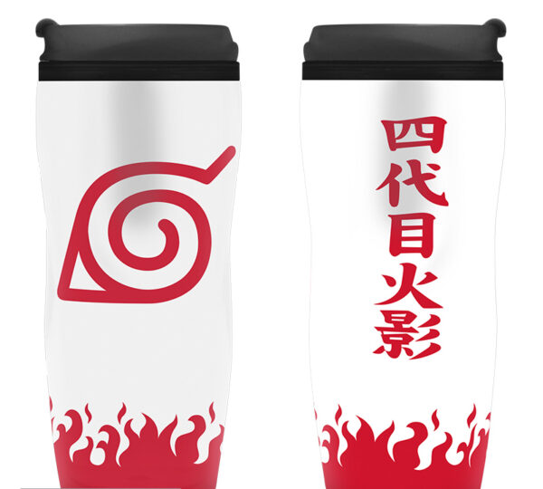 NARUTO SHIPPUDEN - Travel mug "Yondaime Hokage"- Material: insulating plastic