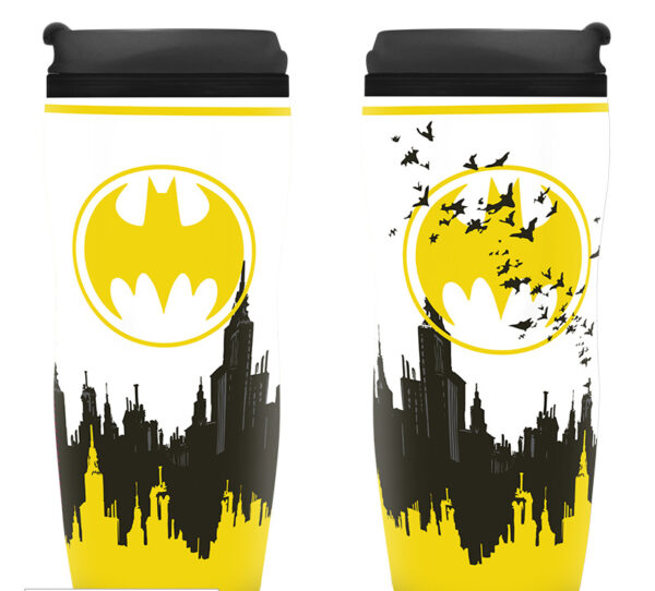 DC COMICS - Travel mug "Batman"- Material: insulating plastic