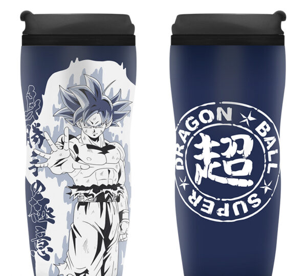 DRAGON BALL SUPER - Travel mug "Goku Ultra Instinct"- Material: insulating plastic