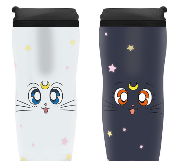 SAILOR MOON - Travel mug "Luna & Artemis"- Material: insulating plastic