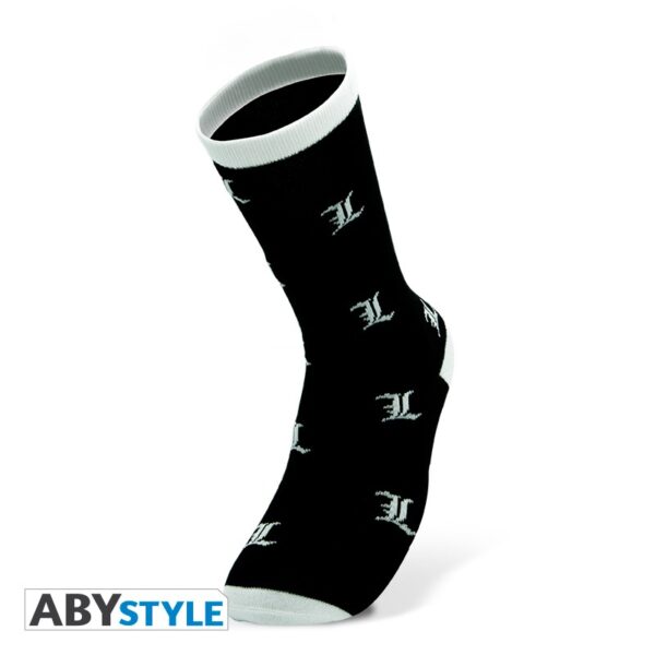 DEATH NOTE - Socks - Black & White - L