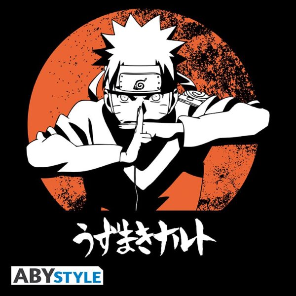 NARUTO SHIPPUDEN - Tshirt "Naruto" man SS black - basic