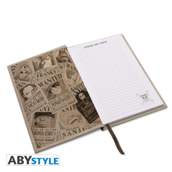 ONE PIECE -  A5 Notebook "Wanted Luffy"