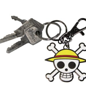 one piece keychain skull luffy x4 1