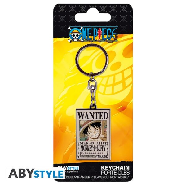 ONE PIECE - Keychain "Wanted Luffy"