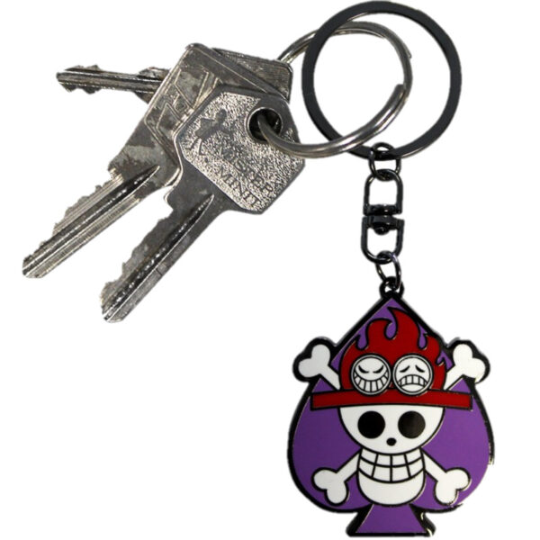 ONE PIECE - Keychain "Skull Ace"
