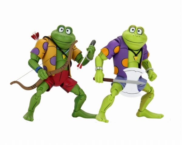 Teenage Mutant Ninja Turtles (Cartoon) 7 inch Scale Action Figure Genghis & Rasputin Frog 2 pack