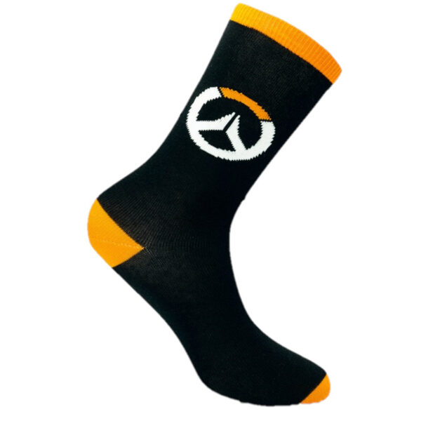 OVERWATCH - Socks - Black & Orange - Logo