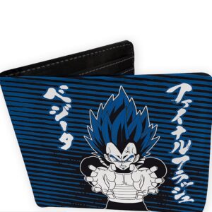 dragon ball super wallet dbs vegeta royal blue vinyle
