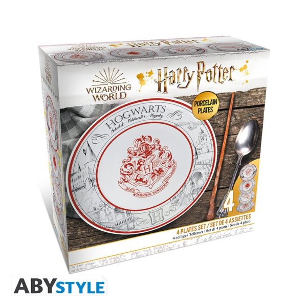 HARRY POTTER - Set of 4 Plates - Harry Potter universe