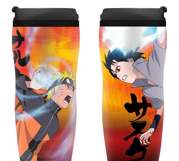 NARUTO SHIPPUDEN - Travel mug "Naruto Vs Sasuke"