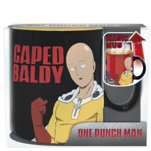one punch man mug heat change 460 ml saitama garou box x2 2
