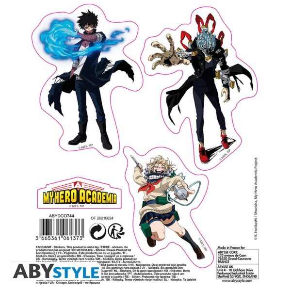 MY HERO ACADEMIA - Stickers - 16x11cm/ 2 sheets - Heroes Villains