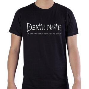 death note tshirt death note man ss black basic