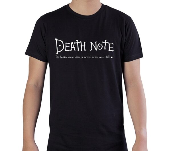 DEATH NOTE - Tshirt "Death Note" man SS Black - basic