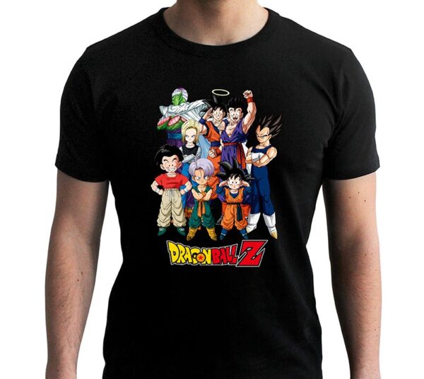 DRAGON BALL - Tshirt "DBZ/ Goku's group" man SS black - new fit