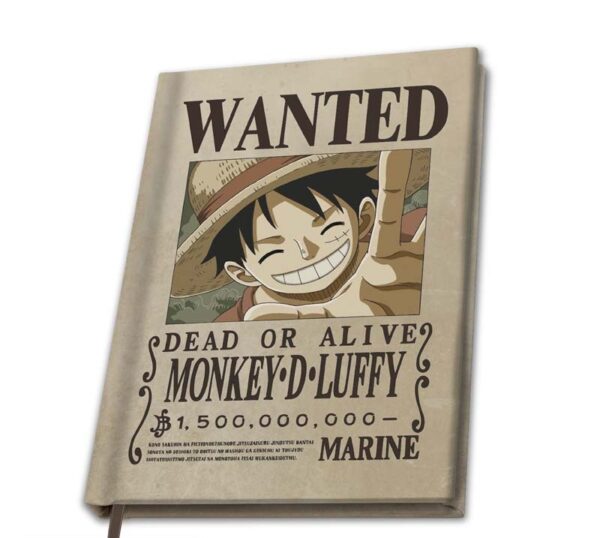 ONE PIECE - A5 Notebook "Wanted Luffy"